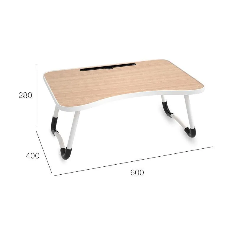 Adjustable Folding Laptop Desk - Non-slip W-shaped Legs Square Pattern Portable Cloud Design