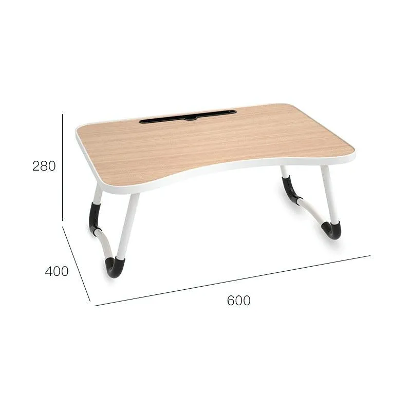 Adjustable Folding Laptop Desk - Non-slip W-shaped Legs Square Pattern Portable Cloud Design