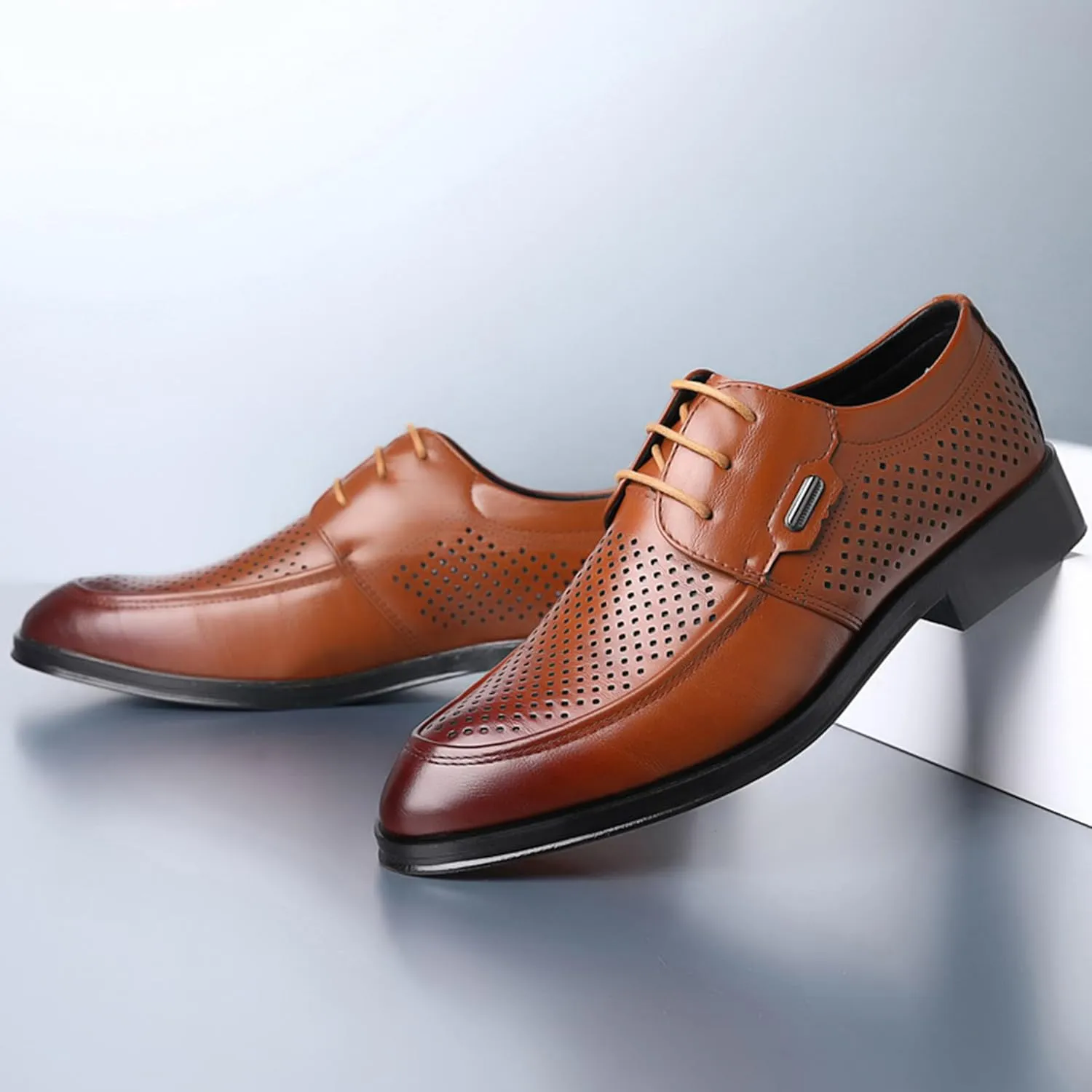 ADMLZQQ Mens Casual Loafers Casual Oxfords for Male Office Business Dress Sneakers