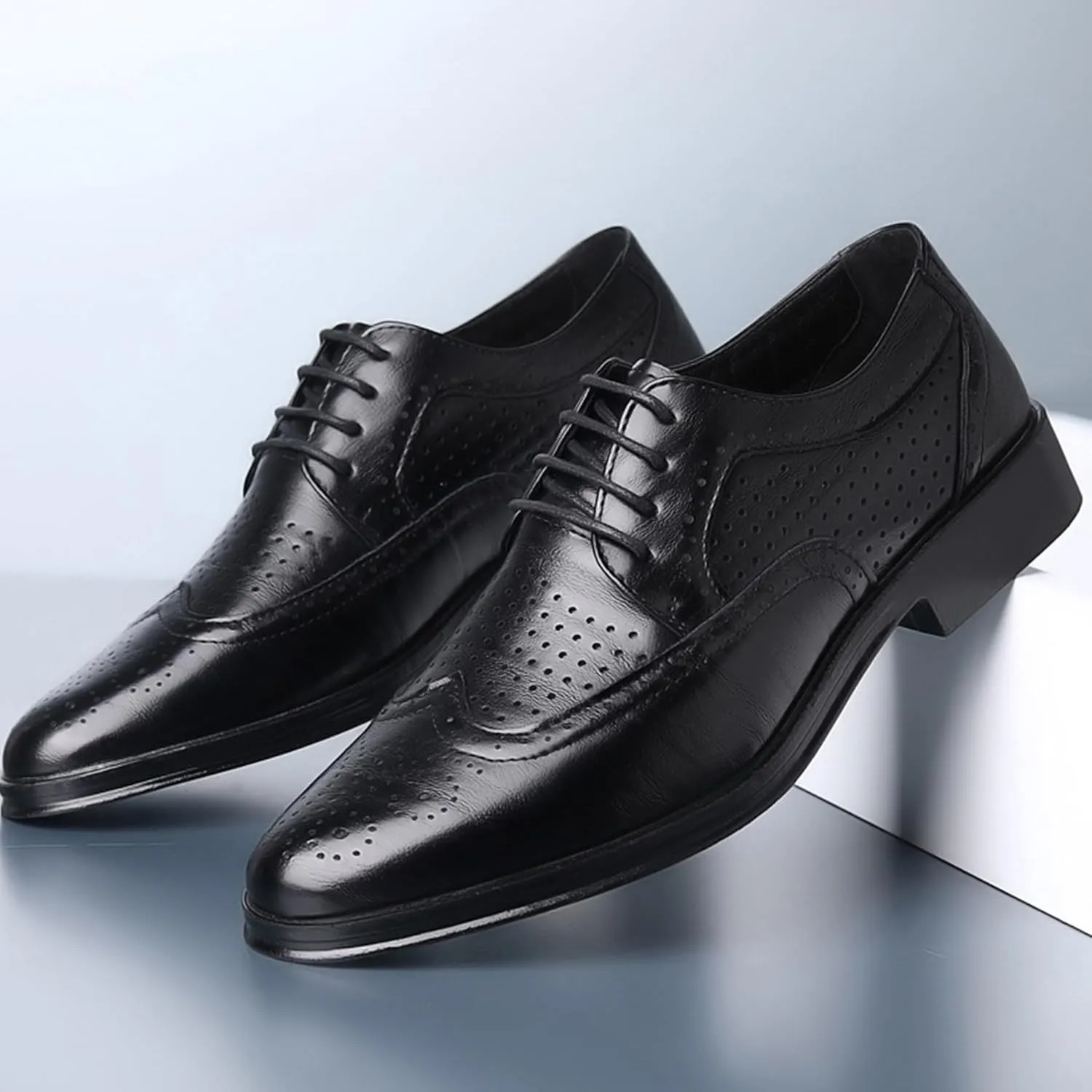 ADMLZQQ Mens Casual Loafers Casual Oxfords for Male Office Business Dress Sneakers