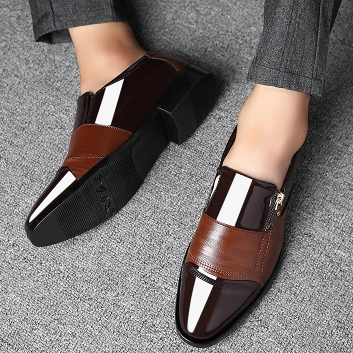 ADMLZQQ Mens Casual Shoes Sneakers Loafers Comfort Walking Shoes for Male Business Work Office Dress