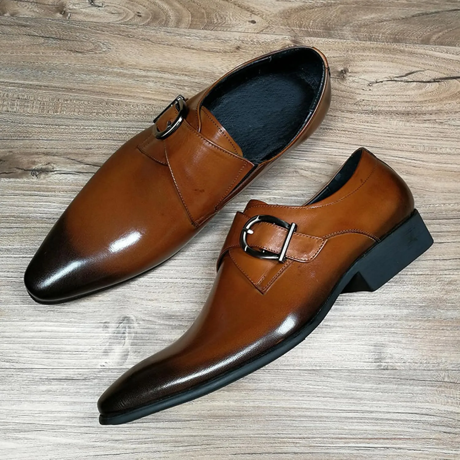 ADMLZQQ Mens Loafers Shoes Mens Dress Loafer Shoes Slip-On Casual Loafer Wedding Shoes