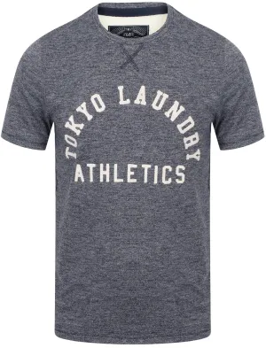 Aspenburg Applique Cotton Jersey T-Shirt In Dark Navy / Ivory - Tokyo Laundry