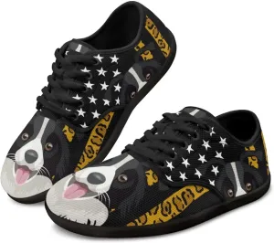 Binienty Lace Up Sneakers for Women Fashion Flats Wide Width Barefoot Zero Drop Shoes Travel Shoe