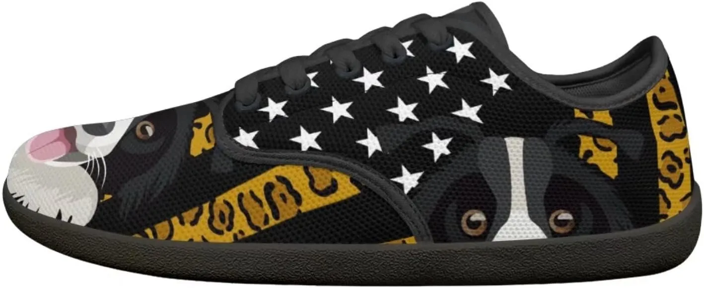 Binienty Lace Up Sneakers for Women Fashion Flats Wide Width Barefoot Zero Drop Shoes Travel Shoe