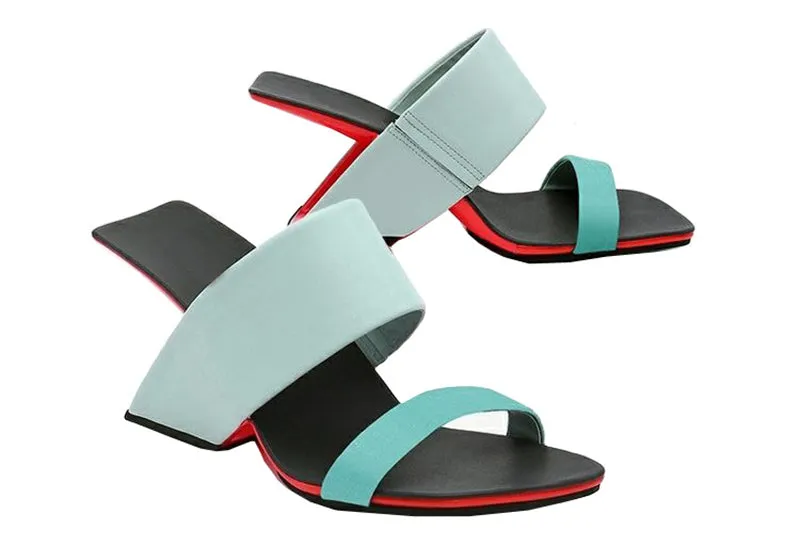 Chicfashion Cow Leather Peep Toe  Sandals
