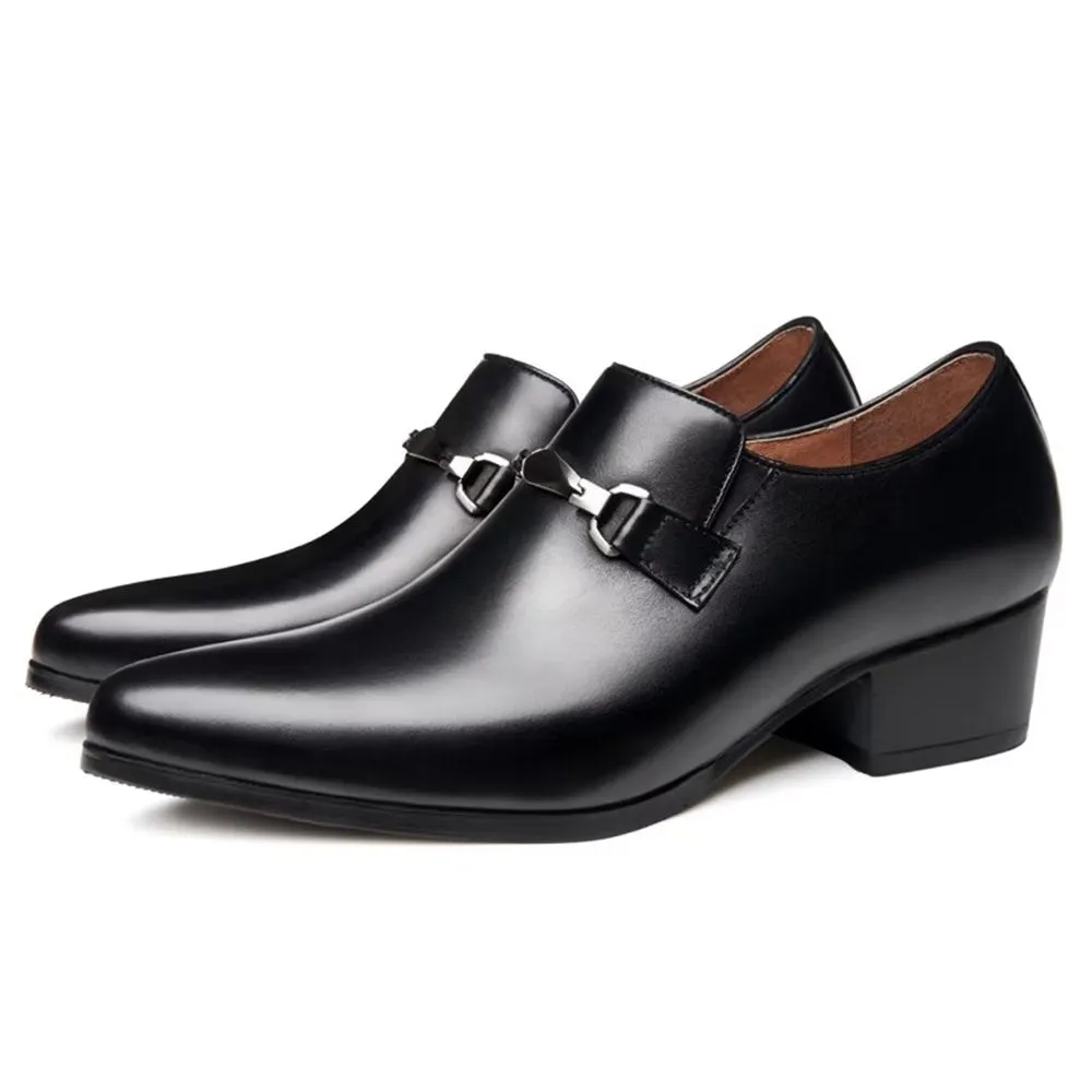ChicLux Pointed Toe Slip-on Dress Shoes