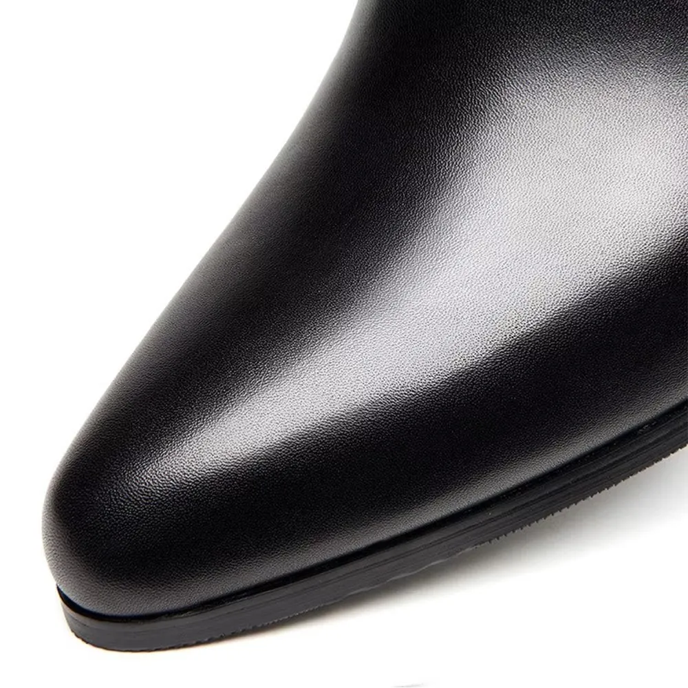 ChicLux Pointed Toe Slip-on Dress Shoes