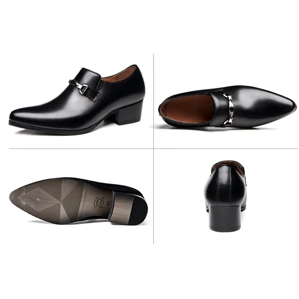 ChicLux Pointed Toe Slip-on Dress Shoes