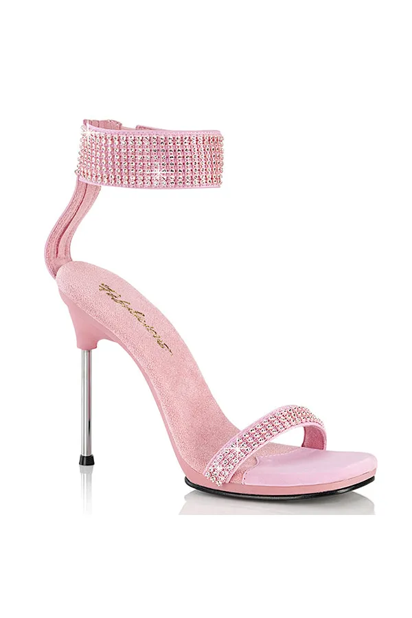 Evening Shoes With Rhinestone Ankle Cuff Slide