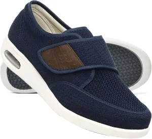 Extra Wide Edema Swollen Slippers for Men - Slip-On Loafers, Casual House Driving Shoes, Lightweight Breathable Sneakers