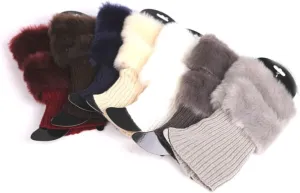 Female Fur Boots Anklets Foot Chain An Anklet Warm Socks Christmas Fur Feet Suits for Women Boots for