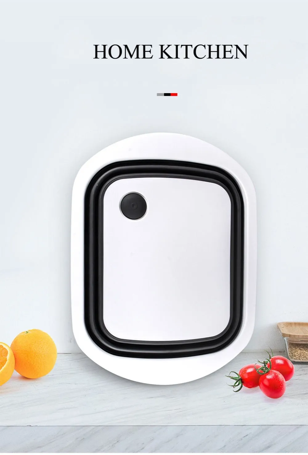 Foldable Cutting Board With Drain Basket