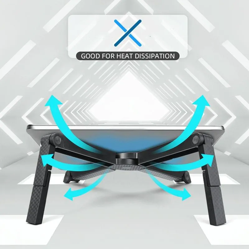 Foldable Non-slip Laptop Stand - Plastic Silicone