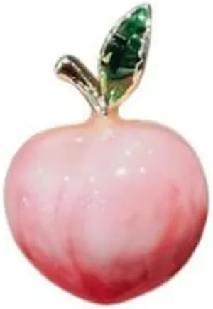 Fruit Brooch Peach Collar Pin Shirt Lapel Bag Jewelry Office Daily Wear Accessories