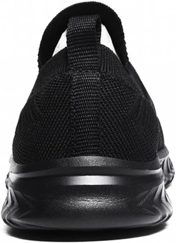 Hbeylia Men's Running Sneakers Breathable Lightweight Mesh Slip On Sport Athletic Tennis Walking Workout Gym Anti Skid Flat Bottom Walking Driving Shoes Running Hiking Jogging Shoes For Male