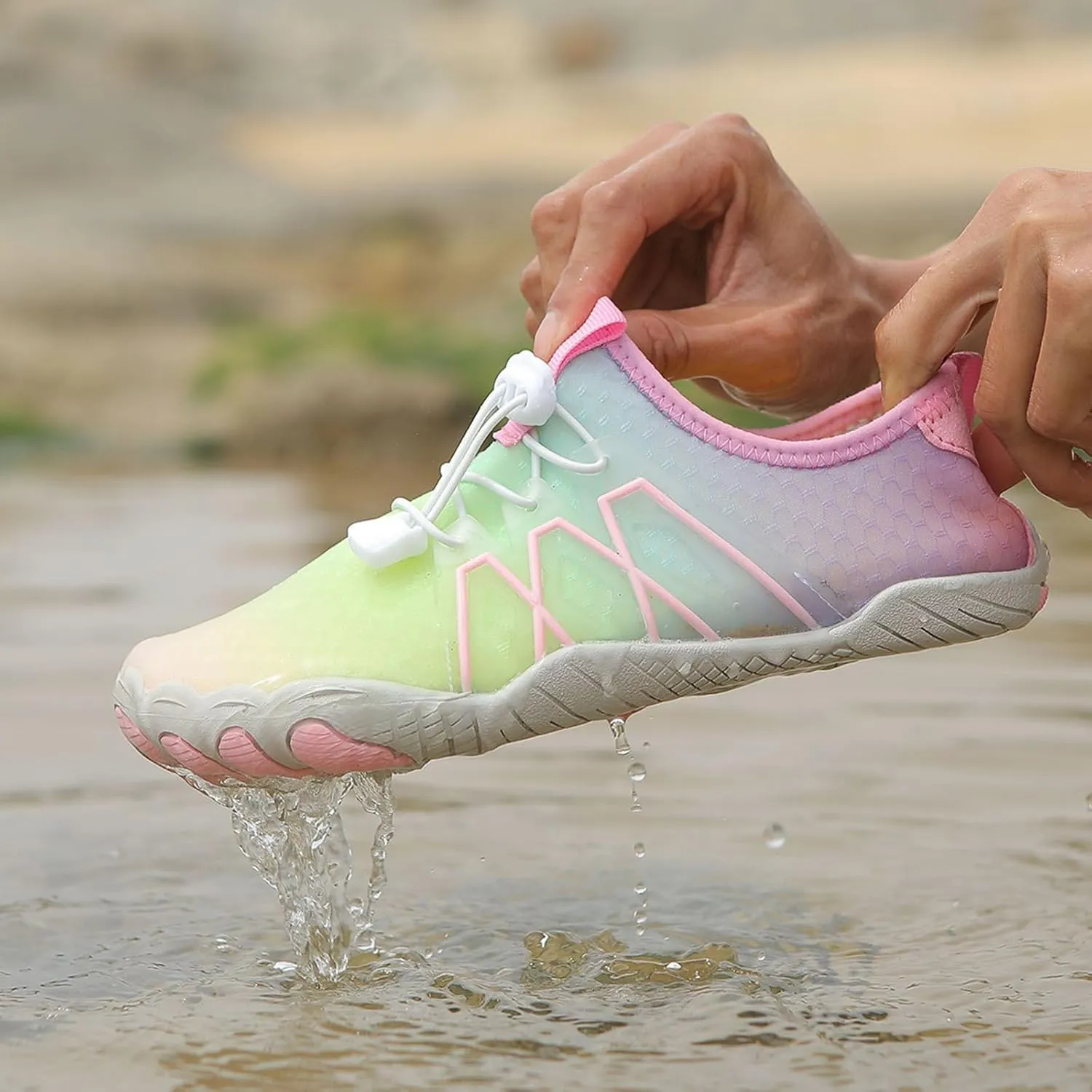 Hiking Footwear Barefoot Womens Mens, Grounded Barefoot Shoes, Hike Barefoot Shoes, Pro Barefoot Shoes with Wide Toe Box, Healthy & Non-Slip Barefoot Shoes, Quick Dry Zero Drop Trail Running Shoes