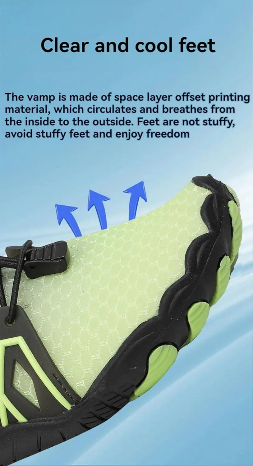 Hiking Footwear Barefoot Womens Mens, Grounded Barefoot Shoes, Hike Barefoot Shoes, Pro Barefoot Shoes with Wide Toe Box, Healthy & Non-Slip Barefoot Shoes, Quick Dry Zero Drop Trail Running Shoes