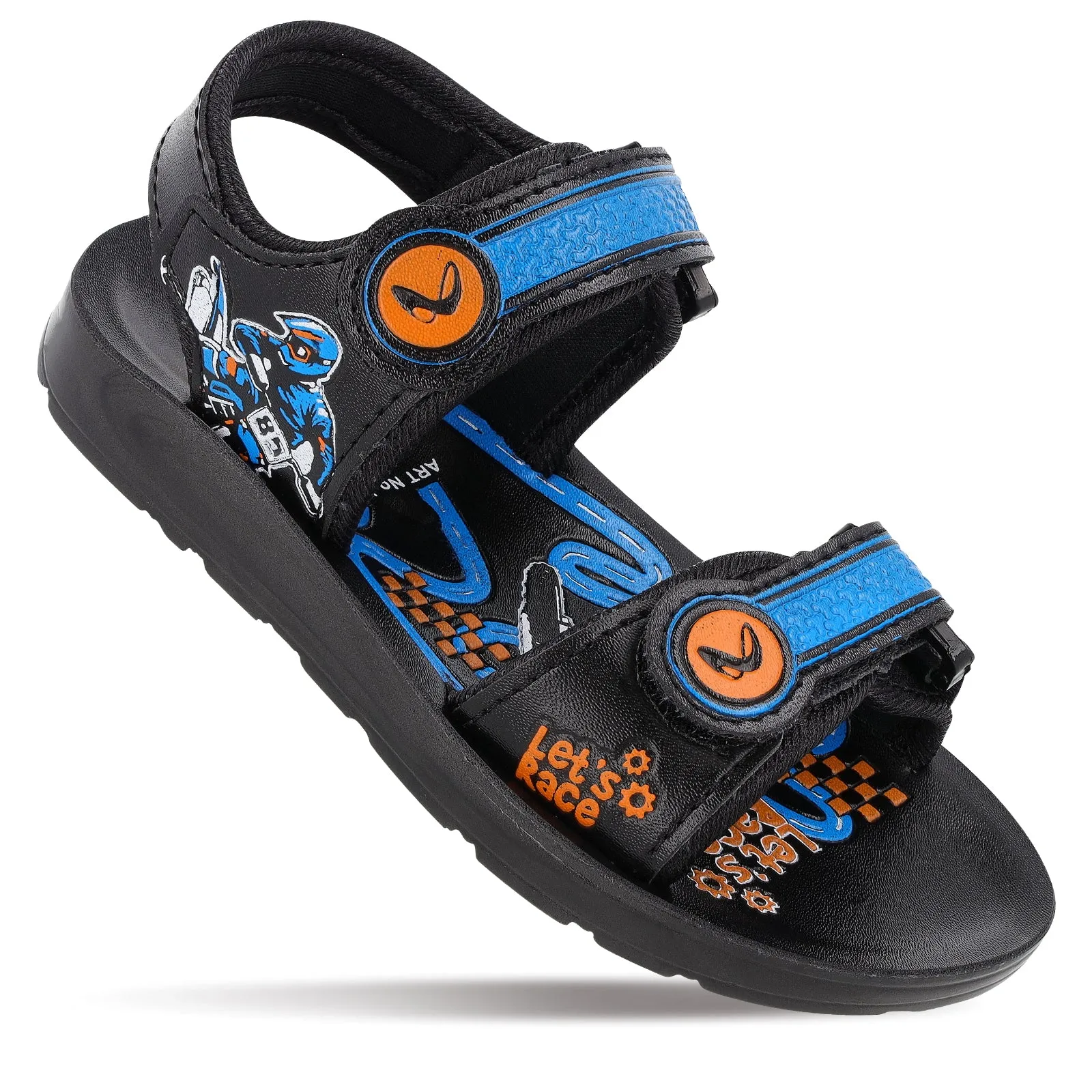 Kid's Daily Wear Sandals - WK680 Black Blue