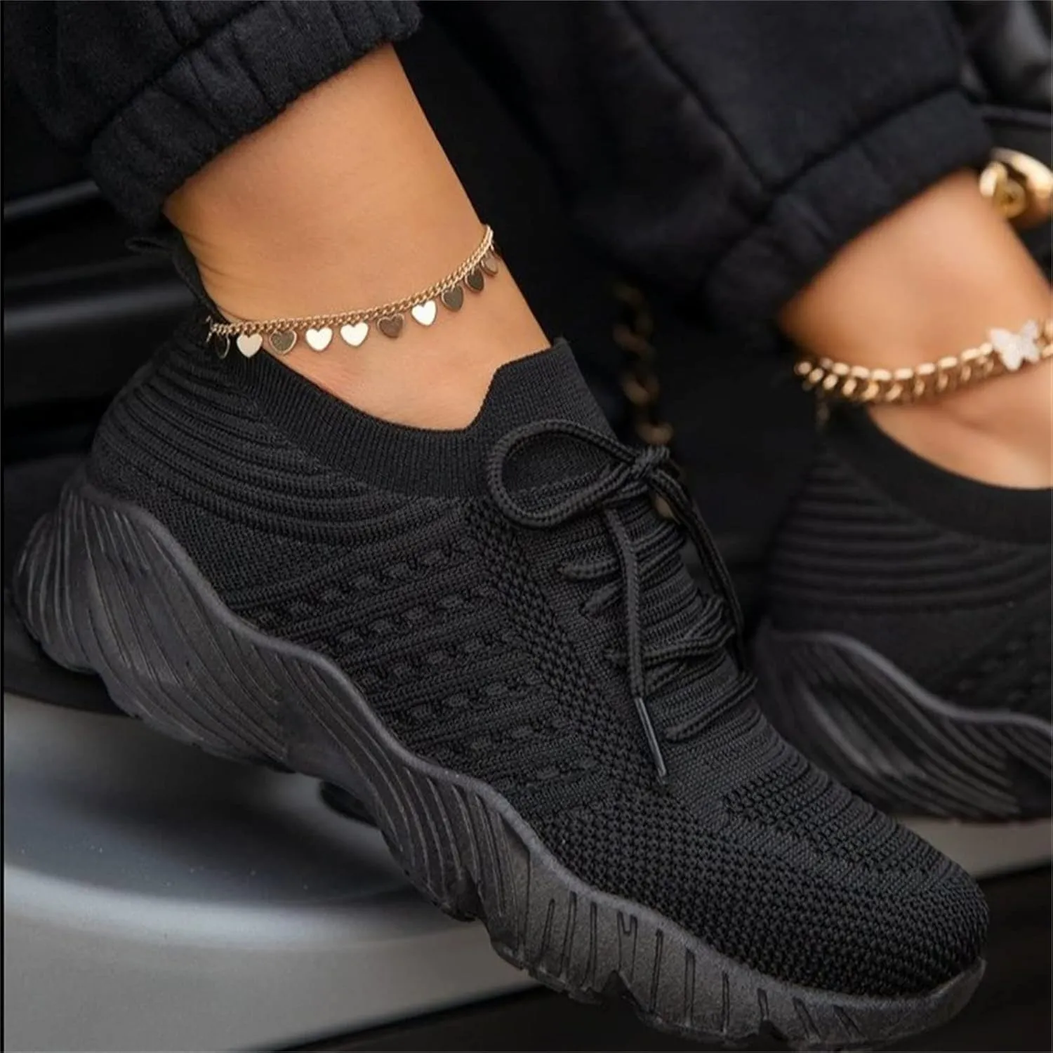 Lausiuoe Running Shoes For Women Arch Support Lightweight Tennis Shoes Non Slip Gym Workout Breathable Walking Sneakers