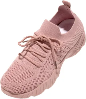Lausiuoe Running Shoes For Women Arch Support Walking Shoes Lightweight Breathable Mesh Casual Tennis Shoes Gym Sneakers