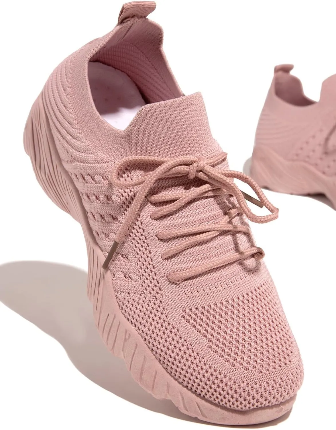 Lausiuoe Running Shoes For Women Arch Support Walking Shoes Lightweight Breathable Mesh Casual Tennis Shoes Gym Sneakers