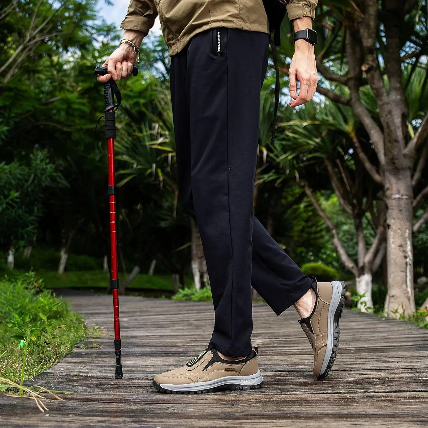 Men Non Slip Outdoor Hiking Orthopedic Shoes Arch Support Casual Loafers Shoes Non Slip Walking Shoes Outdoor Camping Climbing Walking Running Shoes