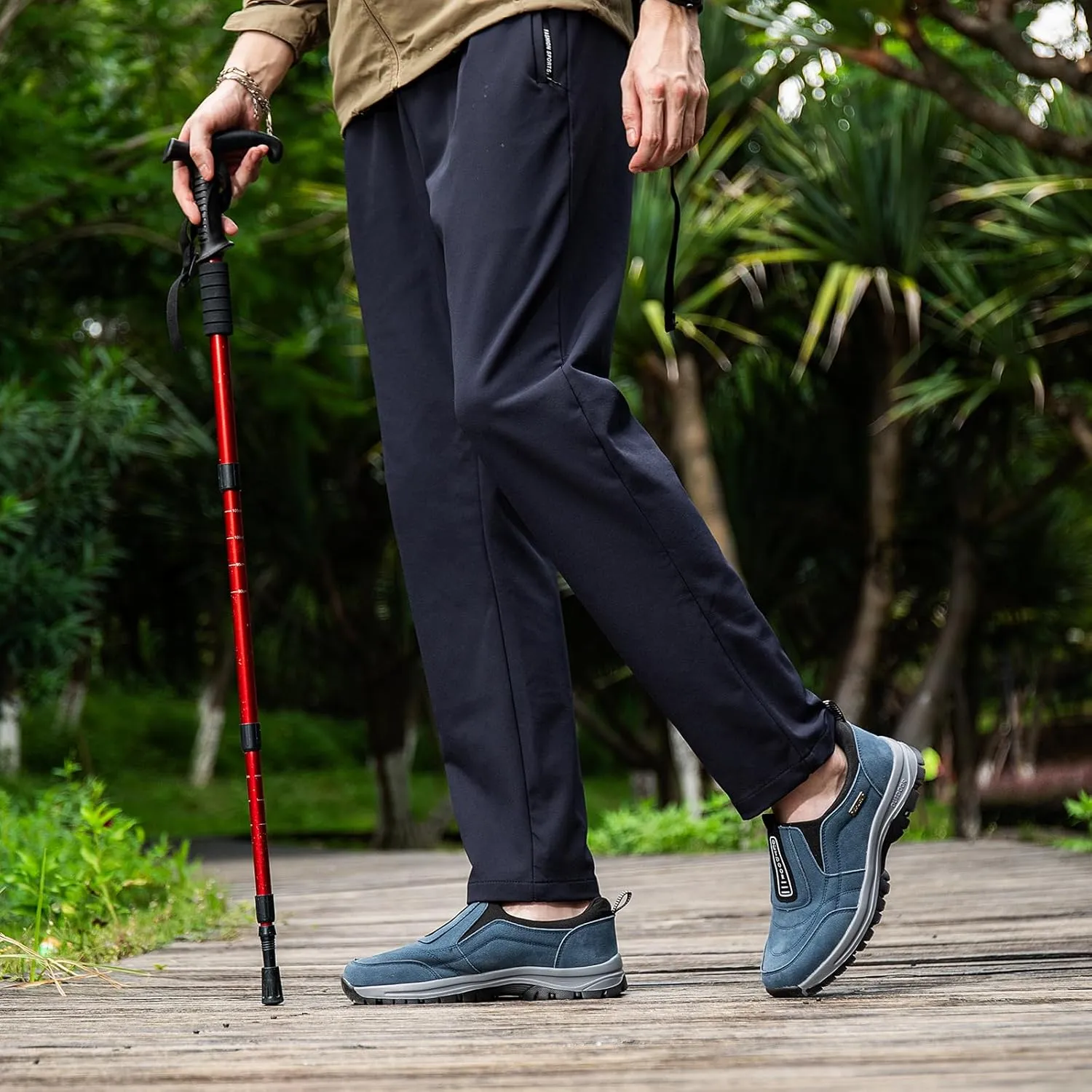 Men Non Slip Outdoor Hiking Orthopedic Shoes Arch Support Casual Loafers Shoes Non Slip Walking Shoes Outdoor Camping Climbing Walking Running Shoes