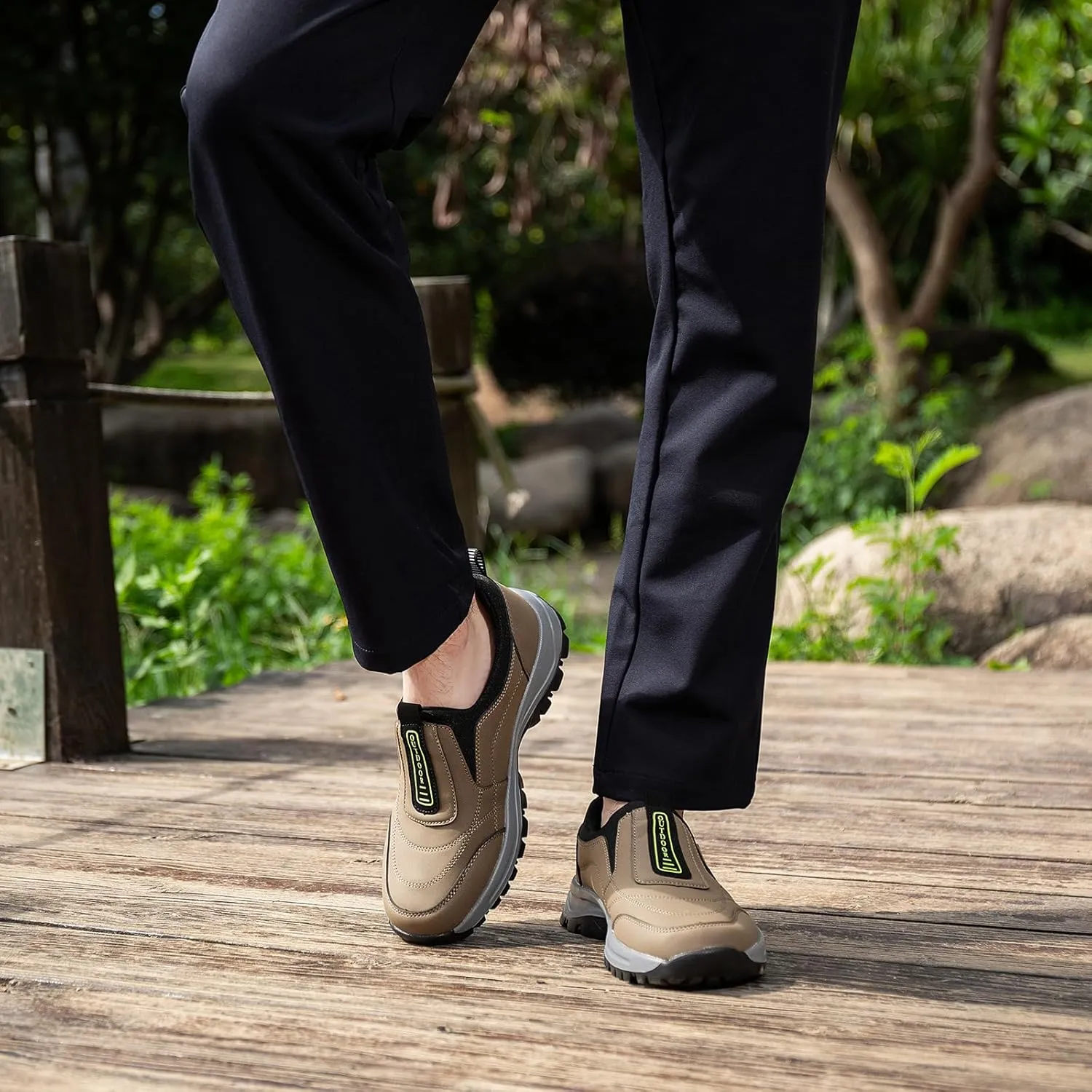 Men Non Slip Outdoor Hiking Orthopedic Shoes Arch Support Casual Loafers Shoes Non Slip Walking Shoes Outdoor Camping Climbing Walking Running Shoes