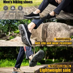 Men Non Slip Outdoor Hiking Orthopedic Shoes Arch Support Casual Loafers Shoes Non Slip Walking Shoes Outdoor Camping Climbing Walking Running Shoes
