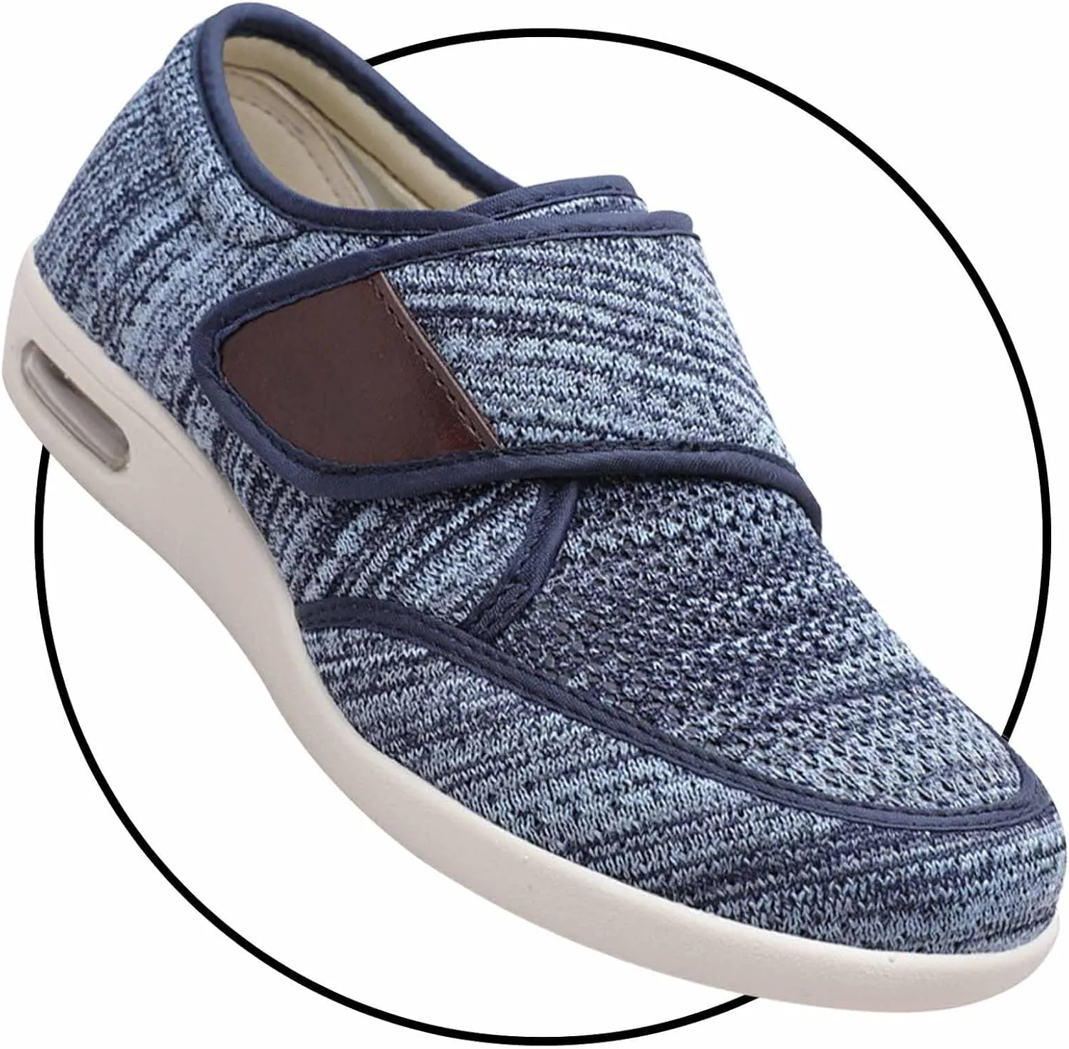 Men's Slip-On Loafers for Swollen Feet | Breathable Lightweight Casual Moccasin Sneakers | Comfortable Driving & House Shoes