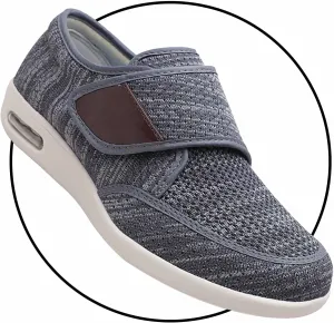 Men's Slip-On Loafers for Swollen Feet | Breathable Lightweight Casual Moccasin Sneakers | Comfortable Driving & House Shoes
