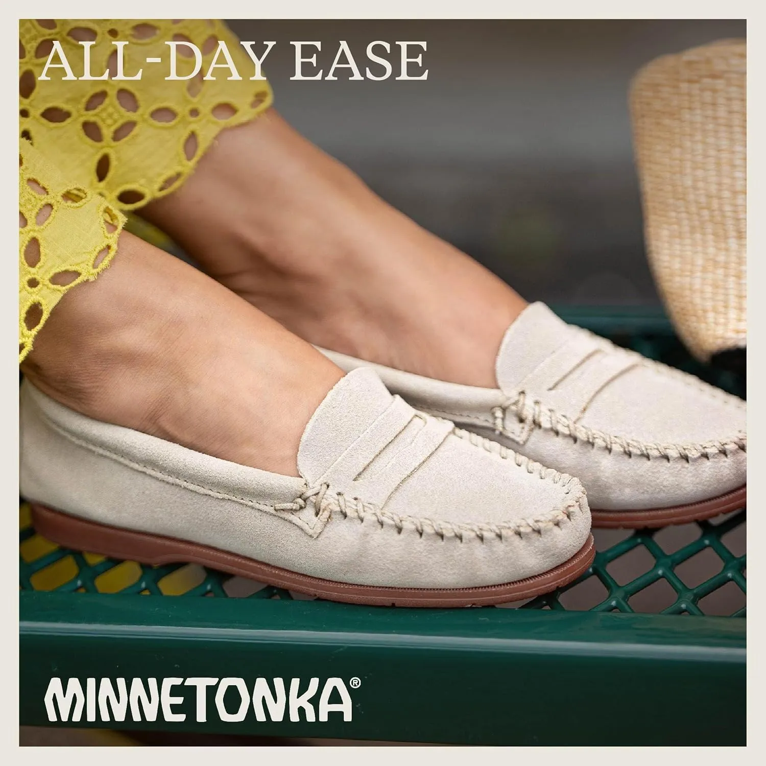 Minnetonka Mellony Penny  Women's Penny Loafer Design, Water and Stain Resistant, Genuine Suede, and Lightweight Sole