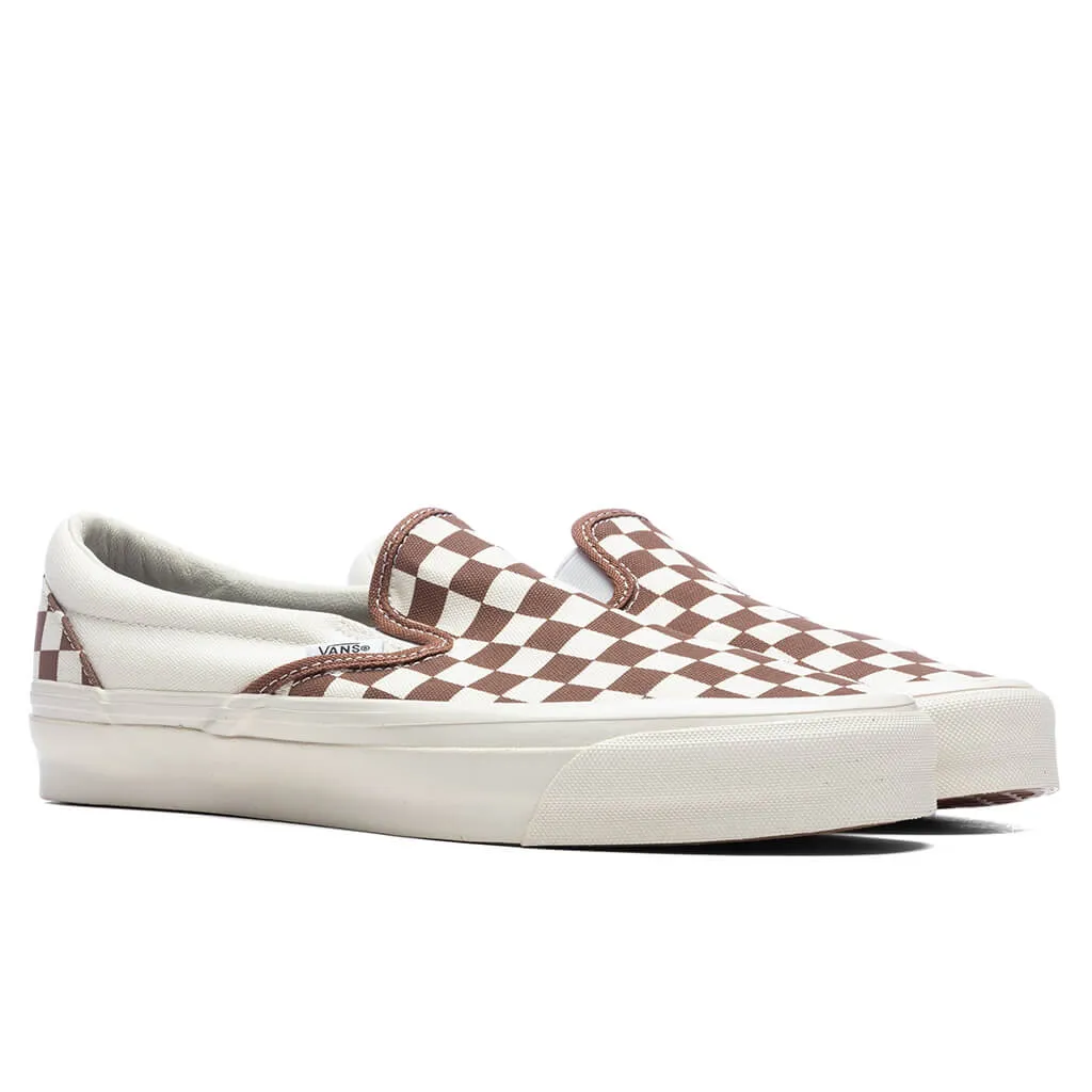 Premium Slip-On 98 - Checkerboard Coffee