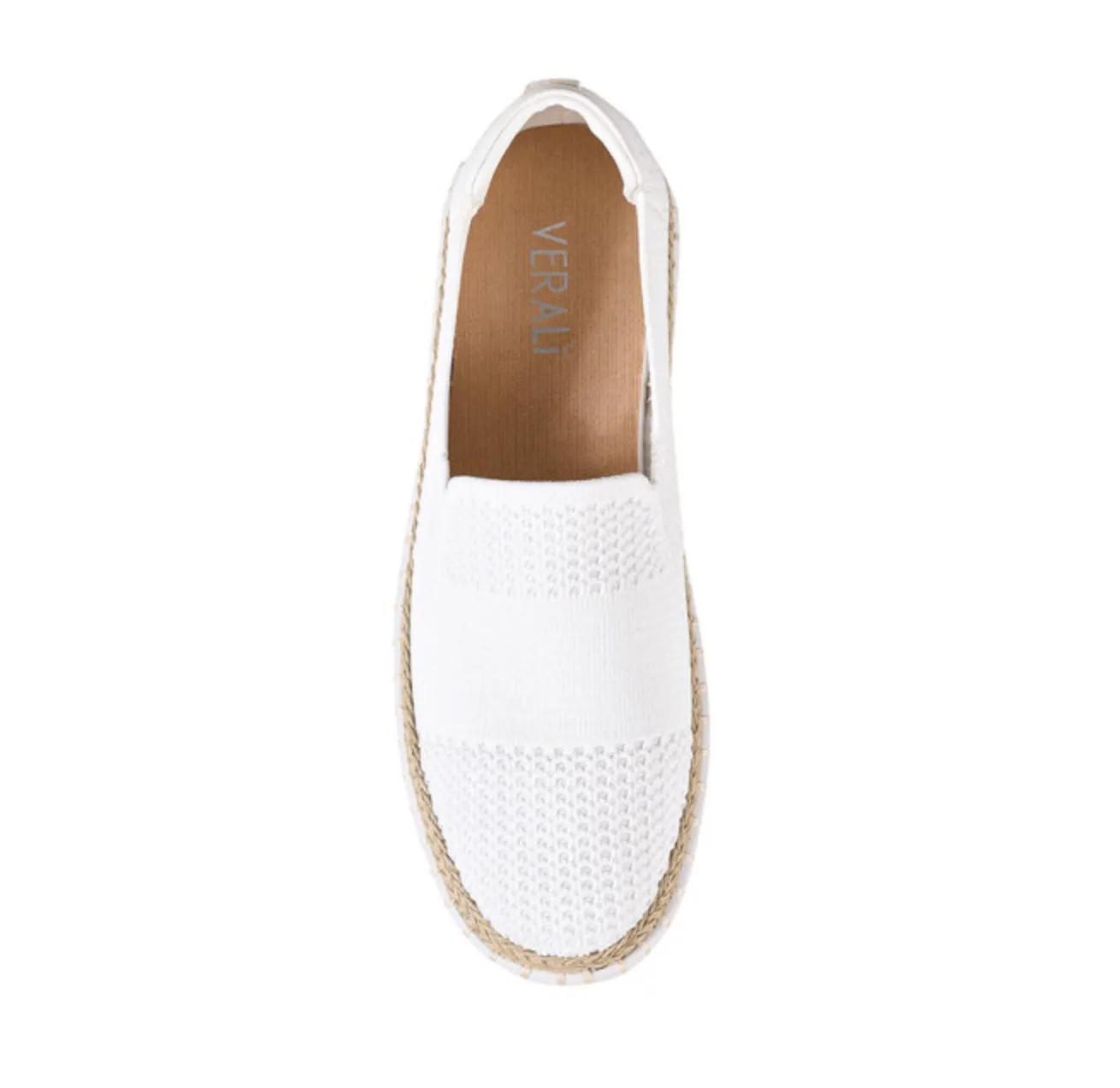 Queen Slip on Sneakers - White Knit