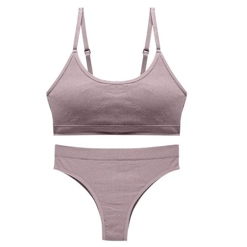 Seamless Wireless Tank Set  Lightweight and Breathable Daily Wear