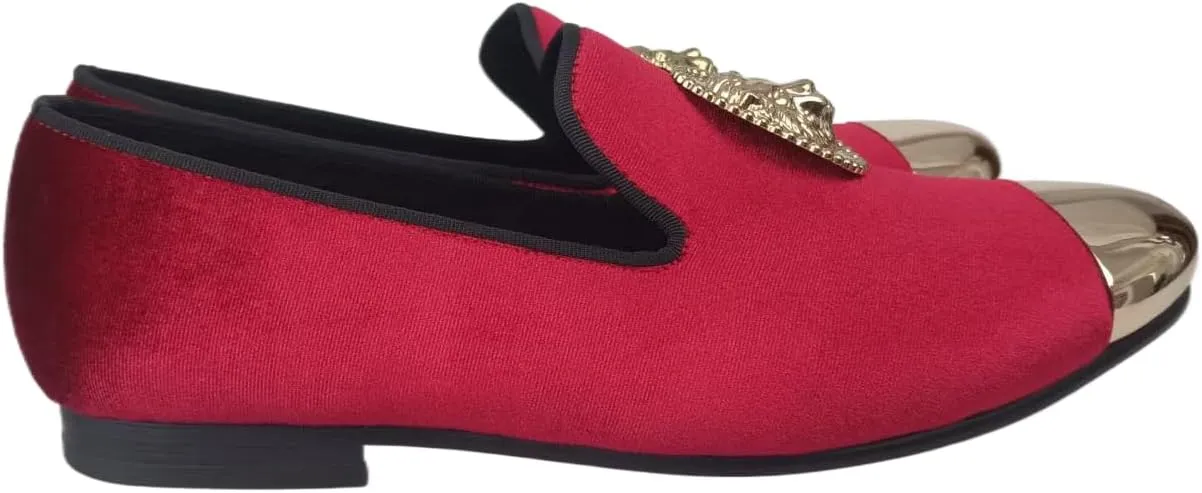 Slip On Formal Dress Shoes Men Velvet Tuxedo Loafers