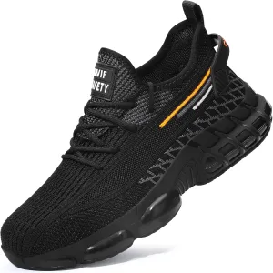 Steel Toe Sneakers for Men Women Comfortable Lightweight Composite Toe Work Shoes Cushion Indestructible Construction Safety Toe Sneakers