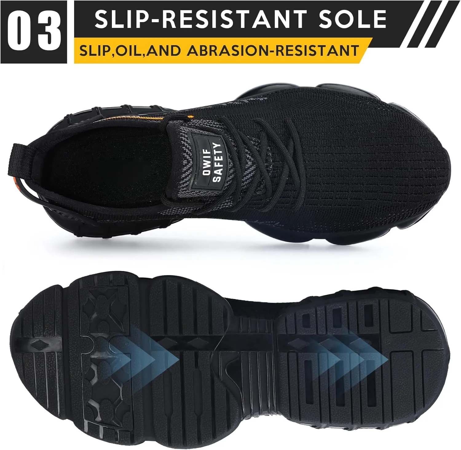 Steel Toe Sneakers for Men Women Comfortable Lightweight Composite Toe Work Shoes Cushion Indestructible Construction Safety Toe Sneakers