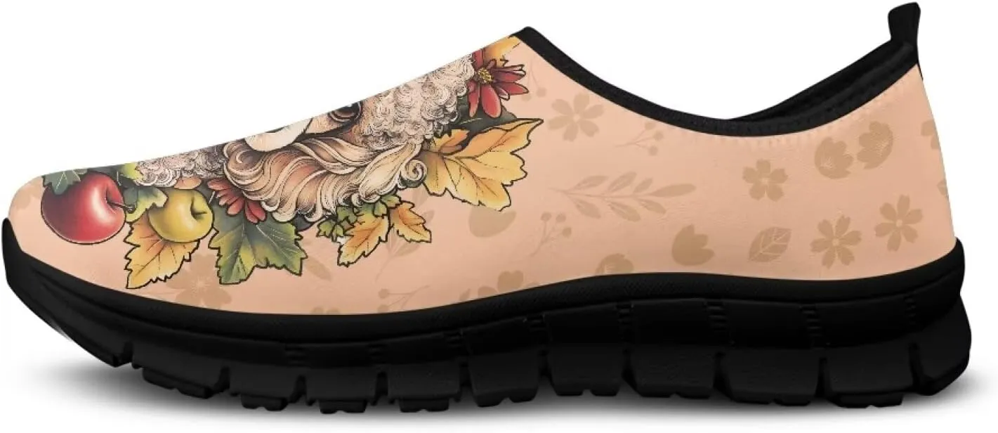 Women's Art Painted Travel Shoes Slip On Casual Mesh Loafers Lightweight Comfort Fashion Outdoor Sneaker for Ladies US Size 5.5-11.5