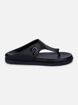Women's Black Thong Sandals (IU6016)