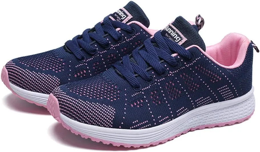 Womens Running Shoes Lightweight Breathable No Slip Mens Tennis Shoes Walking Casual Slip On Shoes Women's Fashion Sneakers Red Tennis Shoe Cross Trainer Shoe
