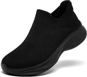 Womens Slip on Walking Shoes Breathable Comfort Lightweight Sock Shoe Non Slip Work Shoes Fashion Running Tennis Sneakers